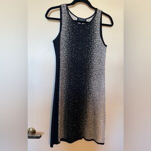 Magaschoni Black & White Speckled Knit Cashmere Blend Open Cardigan in EUC in XS